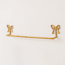 Metallic Gold Metal Bow Towel Rail