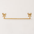 Metallic Gold Metal Bow Towel Rail