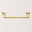 Metallic Gold Metal Bow Towel Rail