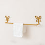 Metallic Gold Metal Bow Towel Rail