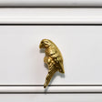 Metallic Gold Parrot Drawer Knob