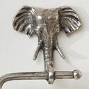 Metallic Silver Elephant Toilet Roll Holder