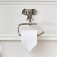Metallic Silver Elephant Toilet Roll Holder 18cm x 19cm
