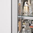 Mirrored Wall Mounted Shelving Unit