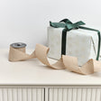 Natural Linen Hessian Look Wired Ribbon 2.7m