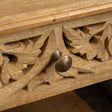 Natural Mango Wood Bohemian Bedside Table - Freya Wood Range