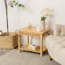 Natural Mango Wood Bohemian Side table - Freya Wood Range
