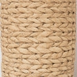 Natural Rope Effect Table Lamp with Beige Linen Shade