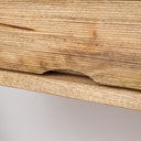 Natural Wood Textured Wall Mounted Bedside Table