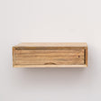 Natural Wood Textured Wall Mounted Bedside Table