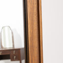 Natural Wood Wavy Edge Full Length Wall &amp; Leaner Mirror - 47cm x 142cm