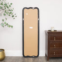 Natural Wood Wavy Edge Full Length Wall &amp; Leaner Mirror - 47cm x 142cm