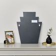 Neutral Bedroom Clearance Bundle - Dark Biege Chest, Black Wall Cabinet, Art Deco Wall Mirror &amp; Sandy Biege Planter