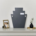 Neutral Bedroom Clearance Bundle - Dark Biege Chest, Black Wall Cabinet, Art Deco Wall Mirror &amp; Sandy Biege Planter