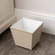 Neutral Bedroom Clearance Bundle - Dark Biege Chest, Black Wall Cabinet, Art Deco Wall Mirror &amp; Sandy Biege Planter