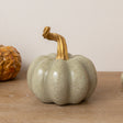 Nude &amp; Gold Speckled Pumpkin Ornament - 16cm x 15cm