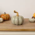 Nude &amp; Gold Speckled Pumpkin Ornament - 16cm x 15cm