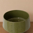 Olive Green Speckled Metal Planter Pot - 24cm x 20cm