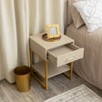 One Drawer Bedside Table - Liana Taupe Range