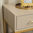 One Drawer Bedside Table - Liana Taupe Range