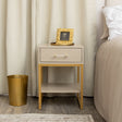 One Drawer Bedside Table - Liana Taupe Range
