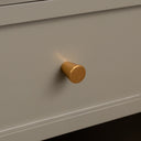 One Drawer Scalloped Bedside Table - Staunton Taupe Range