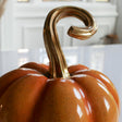 Orange &amp; Gold Pumpkin Ornament