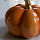 Orange &amp; Gold Pumpkin Ornament