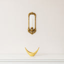 Ornate Antique Gold Mirrored Candle Sconce