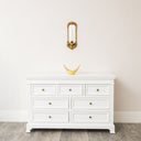 Ornate Antique Gold Mirrored Candle Sconce
