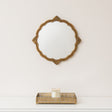 Ornate Antique Gold Round Wall Mirror - 50cm x 50cm