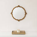 Ornate Antique Gold Round Wall Mirror - 50cm x 50cm
