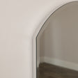 Ornate Arched Frameless Bevelled Wall Mirror - 35cm x 71cm