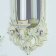 Ornate Cream Mirrored Candle Sconce