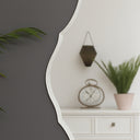 Ornate Frameless Bevelled Wall Mirror