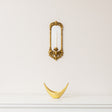 Ornate Metal Antique Gold Mirrored Candle Sconce