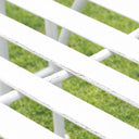 Ornate Metal Distressed White Garden Chair - 55cm x 92cm