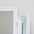 Ornate White Vintage Triple Dressing Table Mirror 55cm x 74cm
