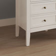 3 Drawer Bedside Table - Rowley Pale Cream Range