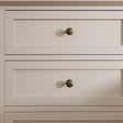 Pair of 3 Drawer Bedside Table - Rowley Taupe Grey Range