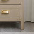 Pair of 3 Drawer Bedside Tables - Lawrence Mocha Range