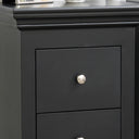 Pair of Black 2 Drawer Bedside Tables - Slimline Haxey Black Range