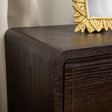 Pair of Dark Wood 2 Drawer Bedside Tables - Kingsley Range