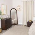 Pair of Dark Wood 2 Drawer Bedside Tables - Kingsley Range