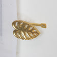 Pair of Gold Monstera Leaf Curtain Holdbacks