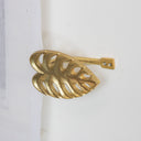 Pair of Gold Monstera Leaf Curtain Holdbacks
