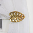 Pair of Gold Monstera Leaf Curtain Holdbacks