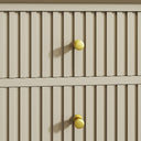 Pair Of Large 3 Drawer Bedside Tables - Hales Taupe Range