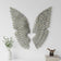 Pair of Large Grey Feather Effect Angel Wings - 48cm x 110cm