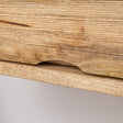 Pair of Natural Wood Textured Wall Mounted Bedside Tables